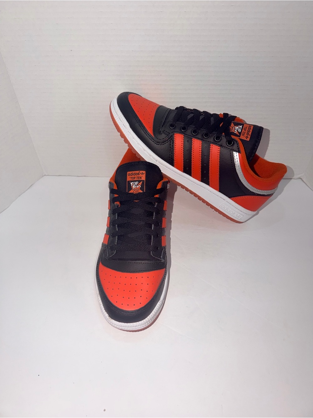 adidas Men’s Low-Top Black & Orange Sneakers